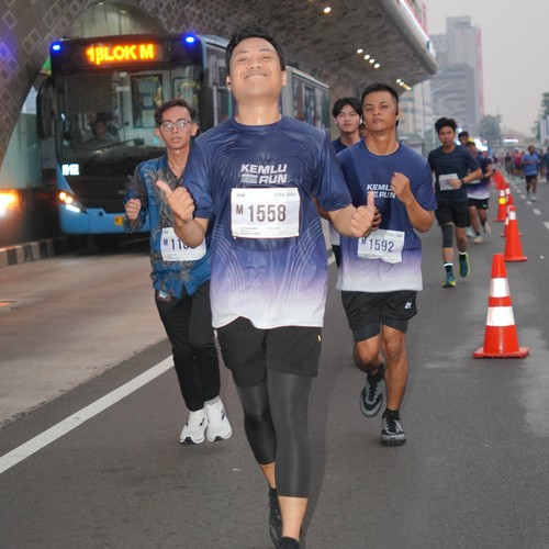 Race photo from KEMLU RUN 2026