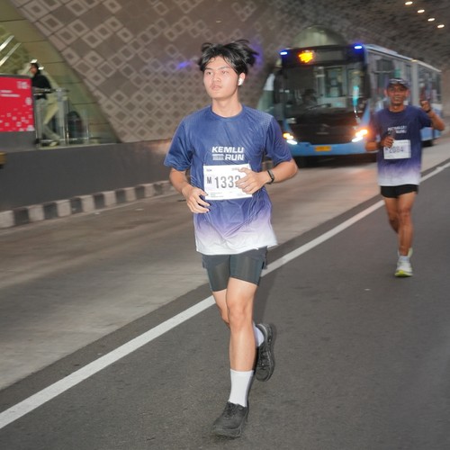 Race photo from KEMLU RUN 2026