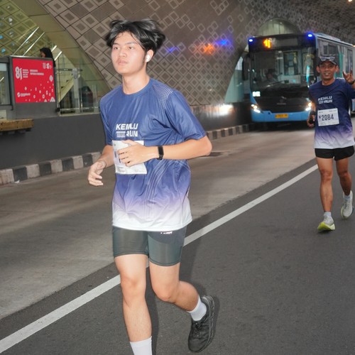 Race photo from KEMLU RUN 2026