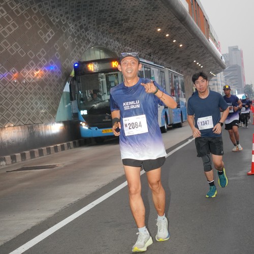 Race photo from KEMLU RUN 2026
