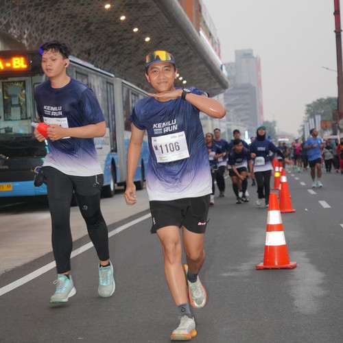 Race photo from KEMLU RUN 2026