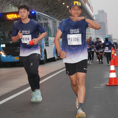Race photo from KEMLU RUN 2026