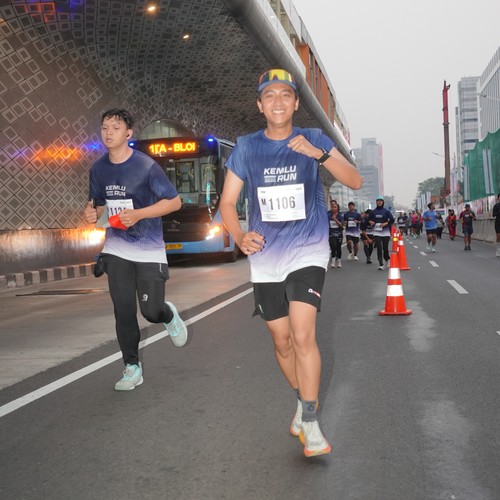Race photo from KEMLU RUN 2026
