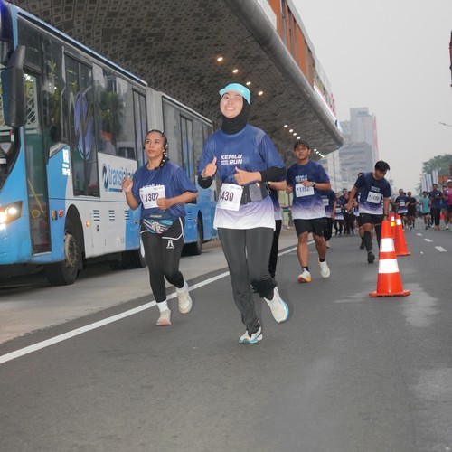 Race photo from KEMLU RUN 2026