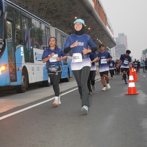 Race photo from KEMLU RUN 2026