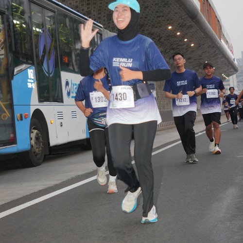 Race photo from KEMLU RUN 2026