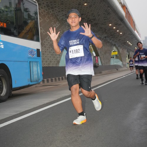 Race photo from KEMLU RUN 2026