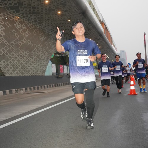 Race photo from KEMLU RUN 2026