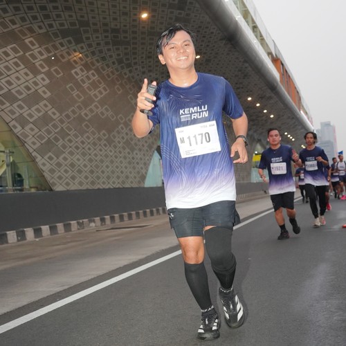 Race photo from KEMLU RUN 2026