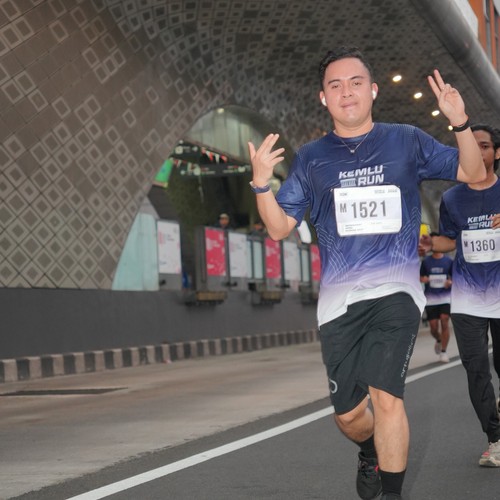 Race photo from KEMLU RUN 2026