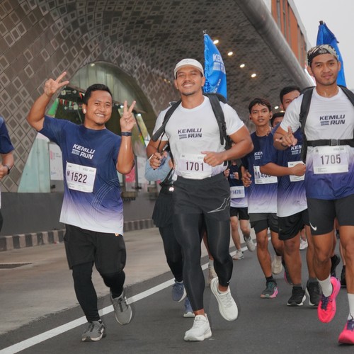 Race photo from KEMLU RUN 2026