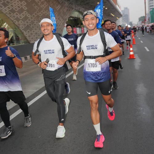 Race photo from KEMLU RUN 2026