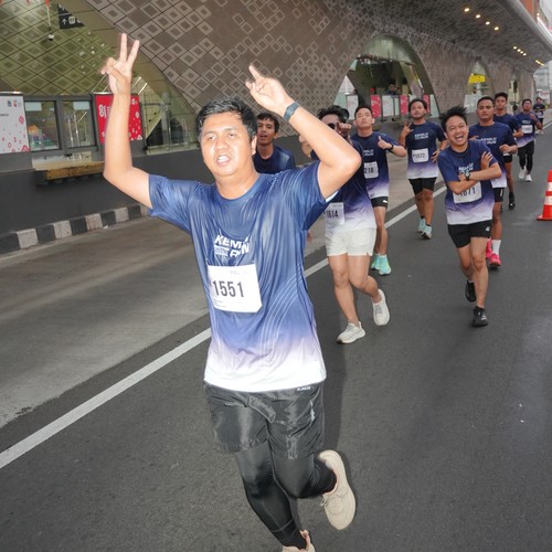 Race photo from KEMLU RUN 2026