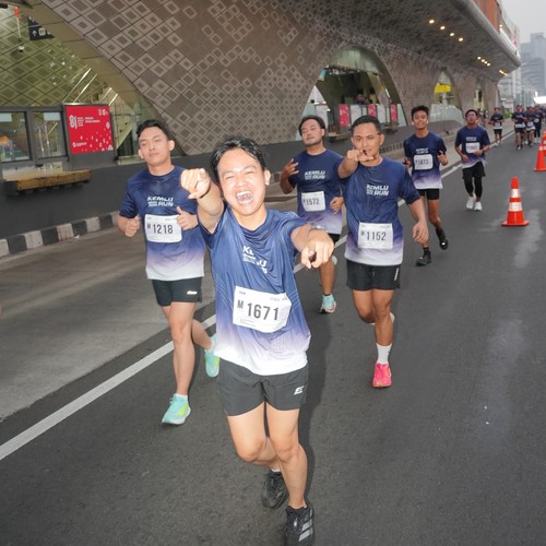 Race photo from KEMLU RUN 2026