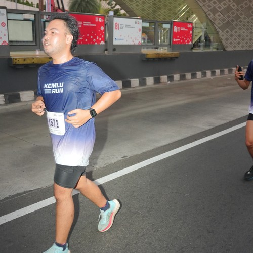 Race photo from KEMLU RUN 2026