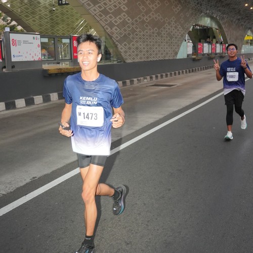 Race photo from KEMLU RUN 2026