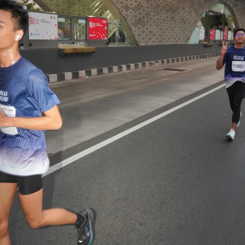 Race photo from KEMLU RUN 2026