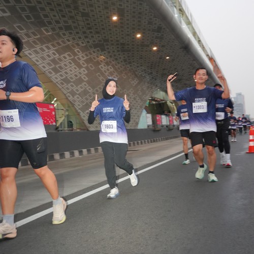 Race photo from KEMLU RUN 2026