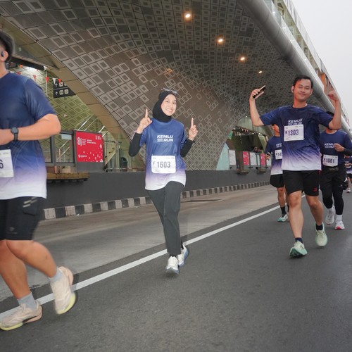 Race photo from KEMLU RUN 2026