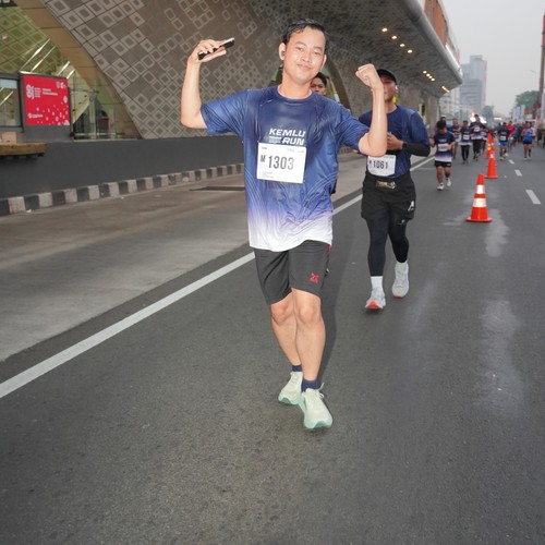 Race photo from KEMLU RUN 2026