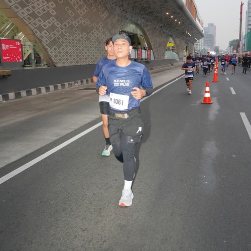 Race photo from KEMLU RUN 2026