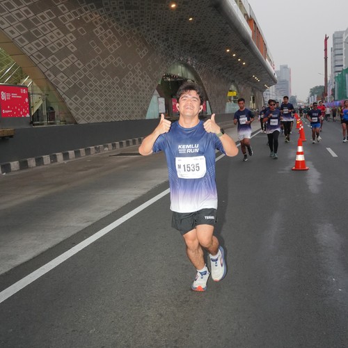Race photo from KEMLU RUN 2026