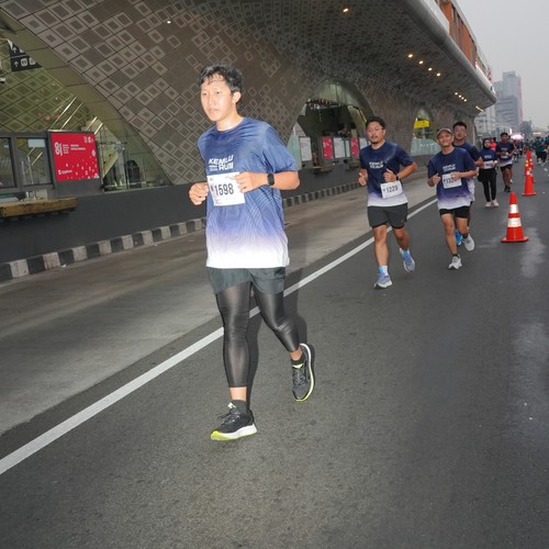 Race photo from KEMLU RUN 2026