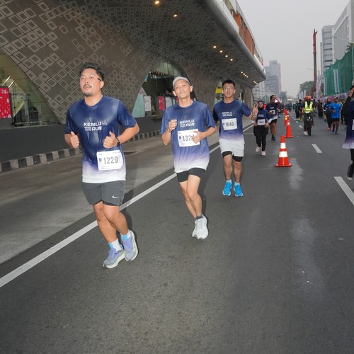 Race photo from KEMLU RUN 2026