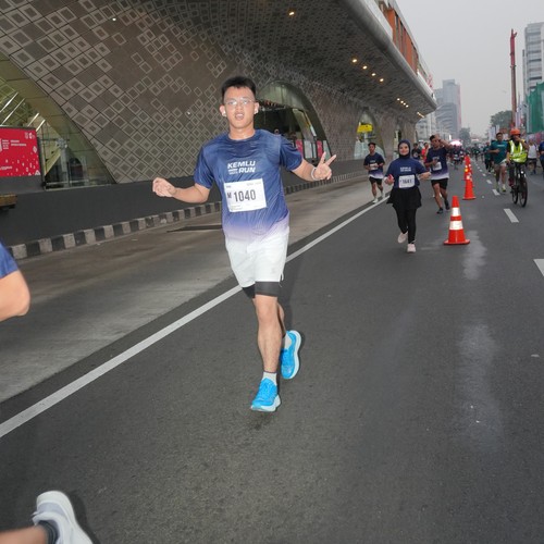 Race photo from KEMLU RUN 2026