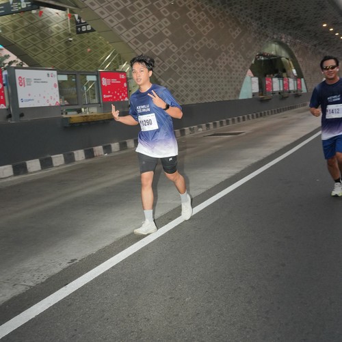 Race photo from KEMLU RUN 2026