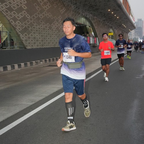 Race photo from KEMLU RUN 2026