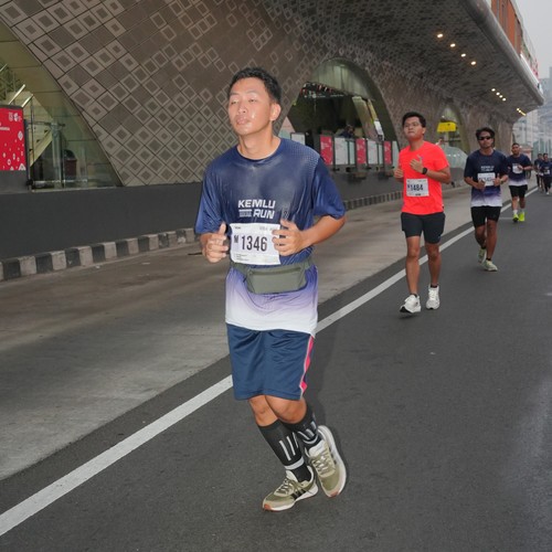 Race photo from KEMLU RUN 2026