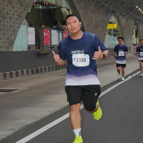 Race photo from KEMLU RUN 2026