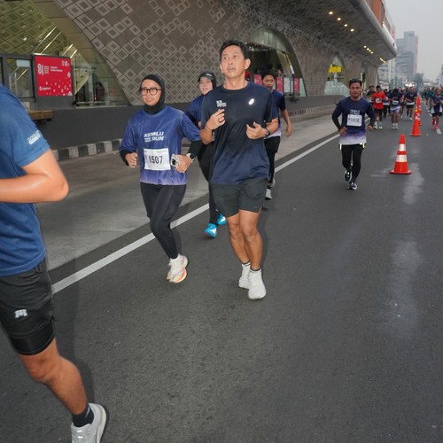 Race photo from KEMLU RUN 2026