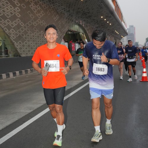 Race photo from KEMLU RUN 2026