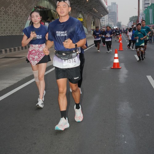 Race photo from KEMLU RUN 2026