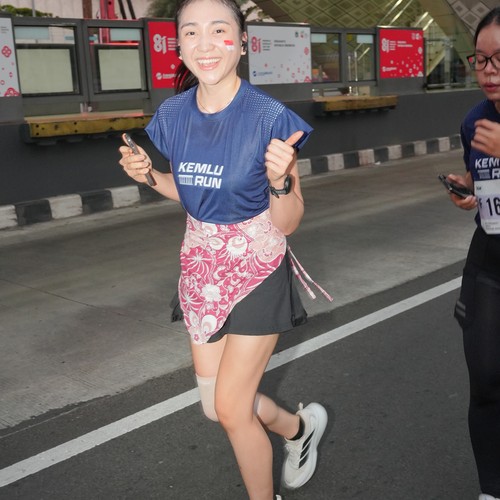 Race photo from KEMLU RUN 2026