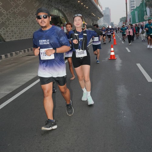 Race photo from KEMLU RUN 2026