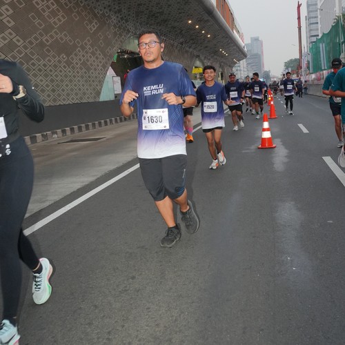Race photo from KEMLU RUN 2026