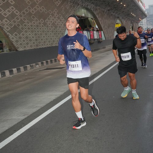 Race photo from KEMLU RUN 2026