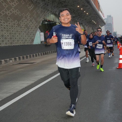 Race photo from KEMLU RUN 2026