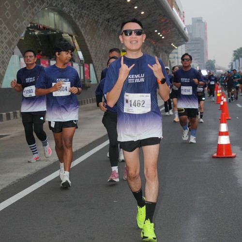 Race photo from KEMLU RUN 2026