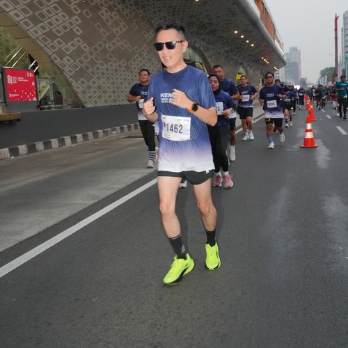Race photo from KEMLU RUN 2026