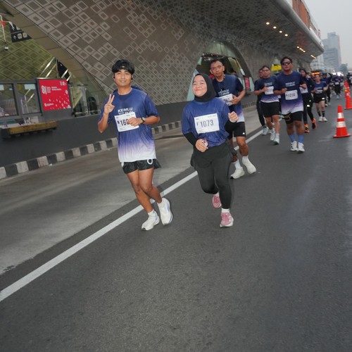 Race photo from KEMLU RUN 2026