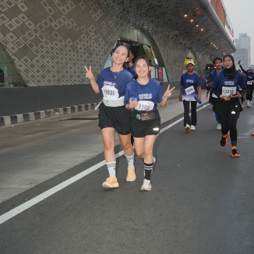 Race photo from KEMLU RUN 2026