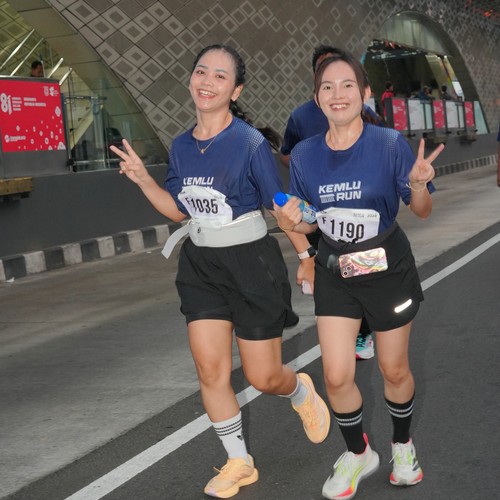 Race photo from KEMLU RUN 2026