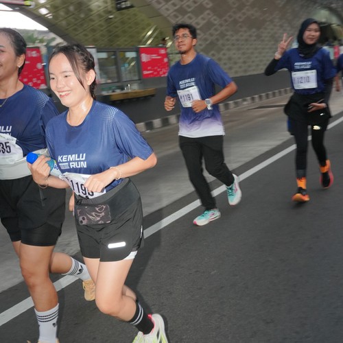 Race photo from KEMLU RUN 2026