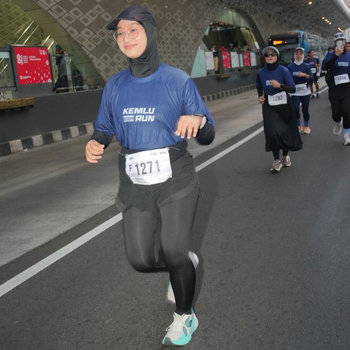 Race photo from KEMLU RUN 2026