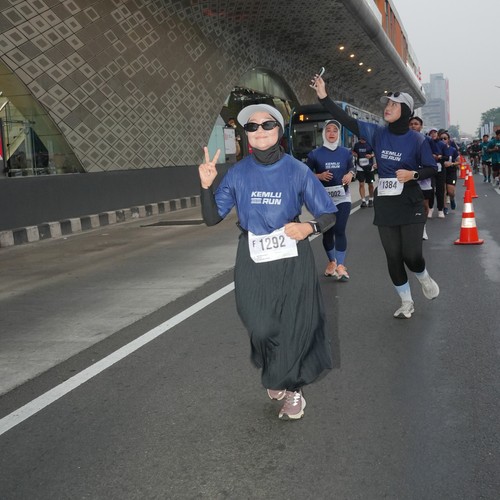 Race photo from KEMLU RUN 2026