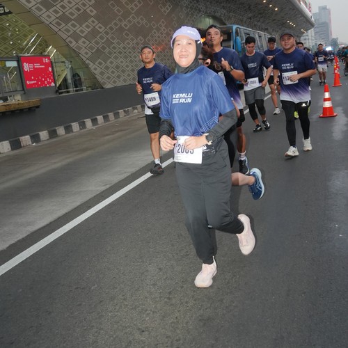 Race photo from KEMLU RUN 2026